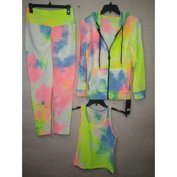 Women's Comfy 3 pc Tracksuit/Sweatsuit/Loungewear Set Size L/XL *stretchy* - Picture 7 of 8